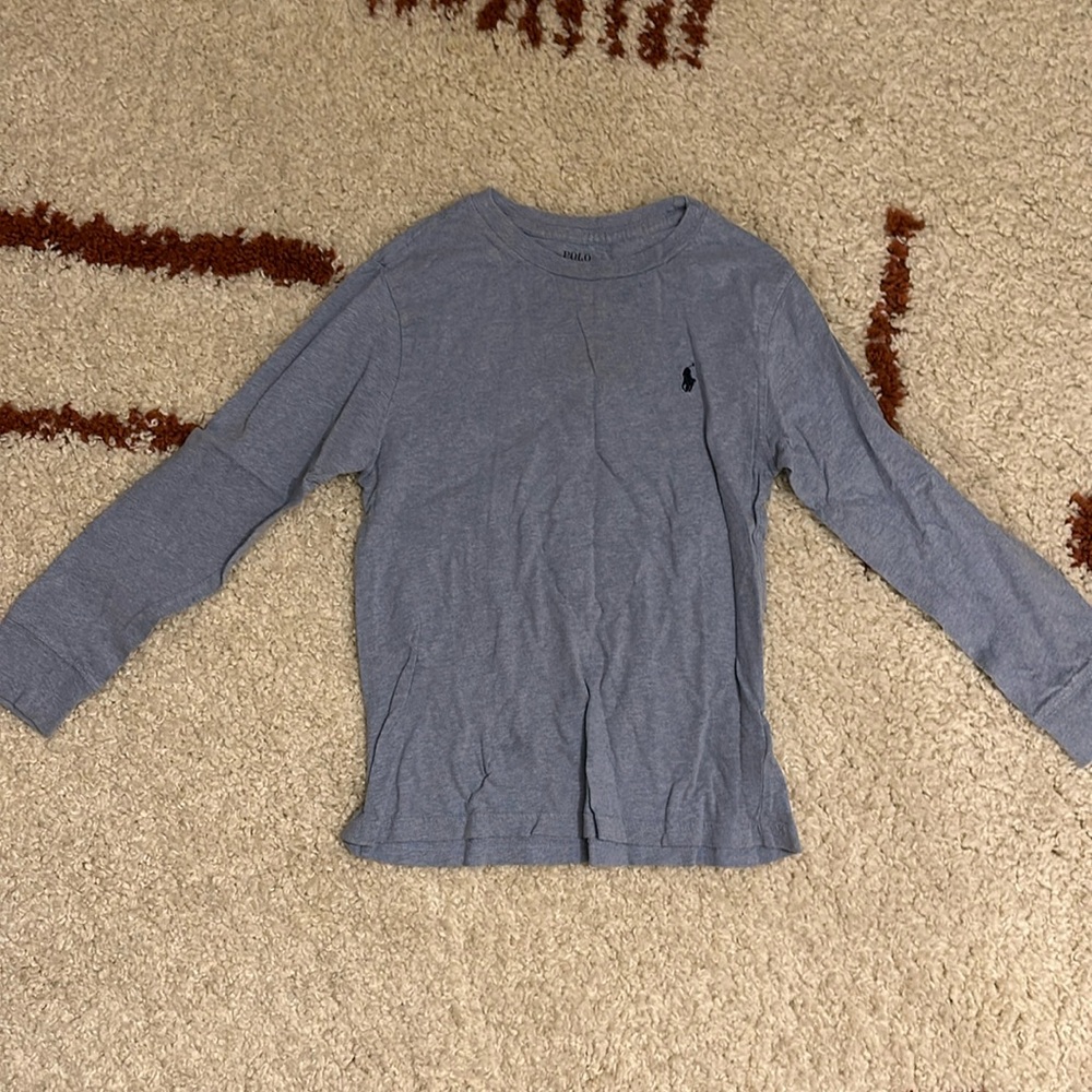 Boy’s blue long sleeve tee